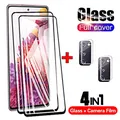 Coque de protection en verre pour Samsung Galaxy S20 FE 5G 2 pièces couverture complète objectif
