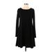 Old Navy Casual Dress - Sweater Dress: Black Solid Dresses - Women's Size Large