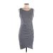 Leith Casual Dress - Sheath: Gray Solid Dresses - Women's Size Medium