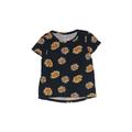 Old Navy Short Sleeve T-Shirt: Gold Floral Tops - Kids Girl's Size 8