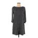 Alice + Olivia Casual Dress - Sweater Dress: Gray Houndstooth Dresses - New - Women's Size Medium