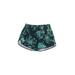 Avia Athletic Shorts: Teal Baroque Print Activewear - Women's Size Small