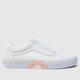 Vans old skool trainers in white & pink