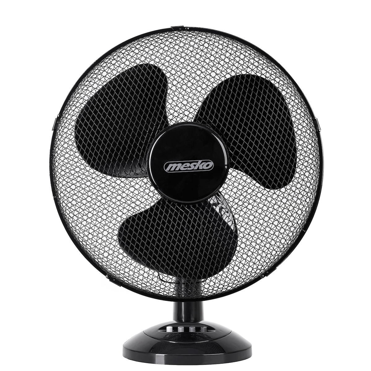Mesko MS 7308 Tischventilator Tragbar, Oszillierend Stand Ventilator, 2 Geschwindigkeits 23cm, Schwarz, 45W Image