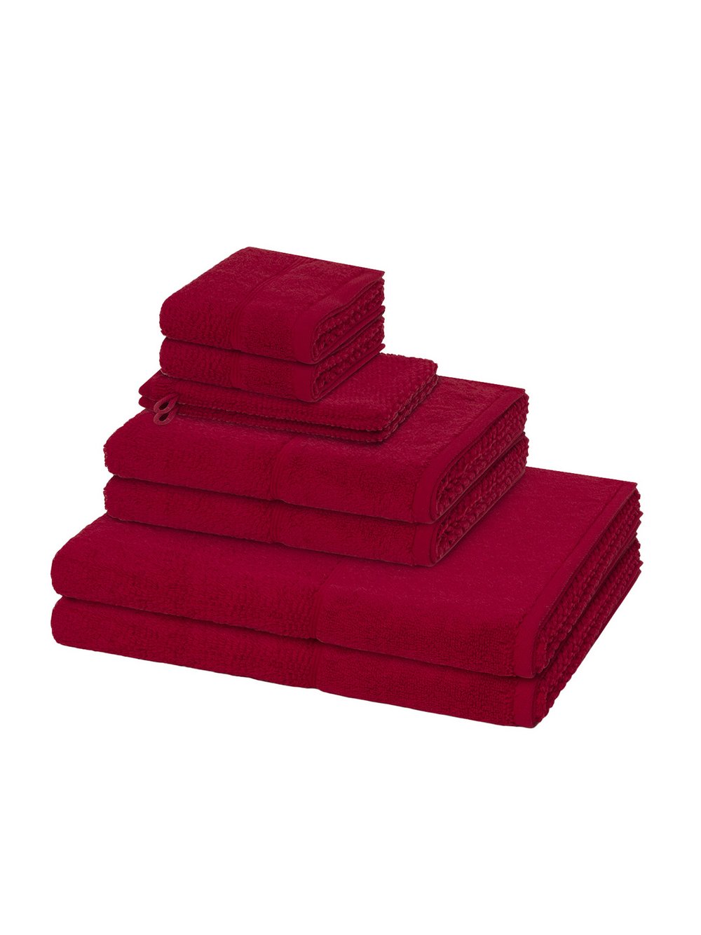 Möve Handtuchset 8-teilig Damen rot, ONE SIZE Image