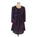 Lily by Firmiana Casual Dress: Purple Paisley Dresses - New - Women's Size 1X