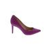 Jessica Simpson Heels: Purple Animal Print Shoes - Women's Size 8