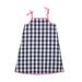 Hanna Andersson Dress: Blue Checkered/Gingham Skirts & Dresses - Kids Girl's Size 150