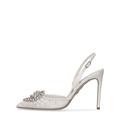 105Mm Embellished Lace Heels - Metallic - Rene Caovilla Heels