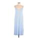 H&M Casual Dress - Slip dress: Blue Dresses - New - Women's Size Large