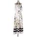 Ted Baker London Casual Dress: White Print Dresses - Women's Size 4