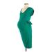 Liz Lange Maternity Casual Dress: Green Dresses - Women's Size Medium
