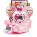 Birthday Gifts From Daughter MGF3 & Son - Home Spa for Women Red Rose Scent - Luxury Bath & Body Set with Shower Gel Bubble Bath Body Lotion Bath Salt Shower Puff and Wired Heart Basket