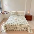 1Pc 100% Cotton Cotton Sheet Small Floral Bed Sheet Deluxe Double Bed Sheet Multiple Sizes Available/1 Piece