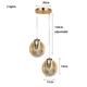 Pendent Light 1/2 Light Modern Indoor Lighting Home Bedside Lamp Living Room Decor Fashion Light Luxury Chandelier