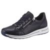 Sneaker ARA "OSAKA", Damen, Gr. 3,5 (36), blau, Glattleder, unifarben, sportlich, Schuhe, mit Reißverschluss, H-Weite, Freizeitschuh, Halbschuh, Schnürschuh