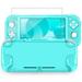 Switch Lite Clear Cover Case Protective Case with HD Screen Protector Fit for Nintendo Switch Lite 2019 Console Shock Absorption Ergonomic Anti-Scratch Shockproof PC Cover