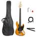 Glarry Gjazz Electric 5 String Bass Guitar Basswood Maple Neck With Bag