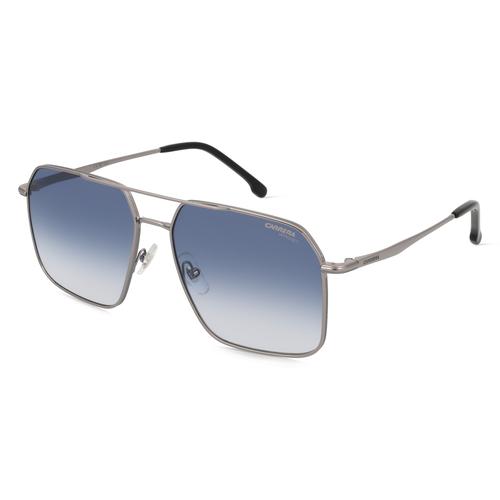 Carrera 333/S Herren-Sonnenbrille Vollrand Eckig Metall-Gestell, grau