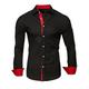 Homme Chemise Chemise boutonnée Chemise décontractée Chemisette Chemise d'été Chemise de plage Noir Blanche Bleu Roi Bleu de minuit Noir Rouge manche longue Bloc de couleur Revers Hawaïen Vacances