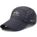 Homme Casquette de Baseball Chapeau de soleil Casquette Noir Blanche Coton Maille Mode Décontractées Plein Air du quotidien Lettre Ajustable Ecran Solaire Respirable