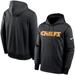 Men's Nike Black Kansas City Chiefs Fan Gear Wordmark Performance Pullover Hoodie