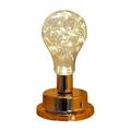 KTMGM Golden Bulb Night Desktop Office Night Lamp Charging Decorative Table Lamp Warm Portable Large Capacity Charging Table Lamp