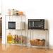 5-Shelf Shelving Storage Unit Metal Shelving Wire Rack Kitchen Storage Shelf Rack Changeable Assembly Floor Standing Carbon Steel Storage Rack Silver.