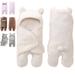 Swaddle Newborn Winter Baby Sleeping Bag Baby Clothes(Beige)