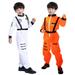 Herrnalise Kids Boy Jumpsuit Role Play Astronaut Spaceman Cosplay Flight Space Suit Costume