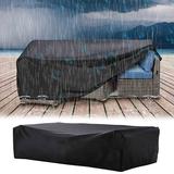 Holloyiver Outdoor Sofa Cover Waterproof 3-Seater Patio Sofa Cover Oxford PU Coated Outdoor Patio Furniture Cover Patio Furniture Cover for Outdoor Sofas 66.9 L x 37.9 W x 28.0 H