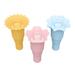 Grofry 3Pcs Silicon Ice Cream Coneï¼ŒFoldable BPA Free Dishwasher Safe Reusable Ice Lolly Holder Snack Cup Container Mold Kitchen Gadgets