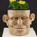 Nksudet Flower Pots Face Planter Pots Head Planter With Hole Man Face Flower Pot Head Planter Succulent Planters For Indoor B