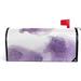 SKYSONIC Purple Rose Violet Marble Golden Glitter Lines Magnetic Mailbox Cover Standard Size Mailbox Wraps Decorative MailWraps Post Letter Box Cover Garden Yard Home Decor 21 x 18 in