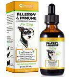 Oimmal Dog Allergy & Immune with Elderberry + Vitamin C Dietary Supplement 100% Natural Ingredients 2 Fl Oz (60 Ml)