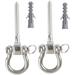 2 Pack Swing Hangers Swing Set Hooks M8 Heavy Duty 180Â° Stainless Steel Hammock Hooks 1800LB Capacity for Sandbag Punching Bag Yoga Hammock Chair (O-