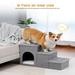 Dog Stairs for Small Dog Portable Heavy-Loaded [Up to 120 lbs] Dog Steps with Storage Box 3-Step to Couch Pet Stairs of Wood Lid with Anti-Slip Mats for Small Dogs