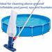 Pool Cleaner Pool Vacuum for above Ground Pool Swimming Pool Jet Vacuum Cleaner with Brush for Above Ground/Inflatable Pool Bathtub Fishpond Hottub Pond Spa Lake Pool Cleaning Supplies