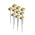 Bee Yard Art Garden Decorations Decorative Garden Stakes for Garden Lawn Fence Backyard Patio Outdoor Wall Art Gifts 10 pcs Outdoor Garden Decoration Yard Simulation Insect Bee Pile Plug-in