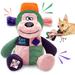 Stuffing Squeaky Dog Toys Crinkle Dog Toy with Treat Dispensing Interactive Dog Toys for Puppy and Small Dogs - Monkey