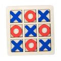 Rushawy 2xWooden Tic TAC Toe Educational Toys Traditional Coffee Table Decor Indoor Game Family Entertainment Leisure Intelligent Brain Teaser Puzzles 2 Pcs