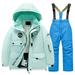 Children s Kid Ski Suit Multi Pocket Jacket And Pants Winter Windbroof Snowboarding Winter Warm Snow Suits Unisex 16 14 Years-16 Years