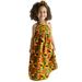 ZMHEGW Dresses for Toddler Girls Baby African Print Off Shoulder Hair Band Princess Casual Dress