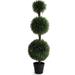 Artificial Cypress Topiary Tree - 4 Cypress Tree - Indoor/Outdoor Topiary Trees - Cypress Artificial Outdoor Plants - Lifelike Cypress Plant (1 Pack)