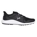 NEW Mens Puma Ignite Fasten8 DISC Golf Shoes Black / Silver / White Sz 11.5 M