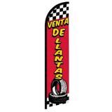 OnPoint Wares| Venta De Llantas Windless Banner Flag | Advertising Flag/Business Flags | 11.5ft x 2.5ft