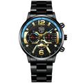 Men s Stainless Steel Calendar Watch Business Quartz