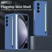 BingHuiKJ Thin And Slim Phone Case Suitable For Samsung Galaxy Z Fold5 Fold4 Fold3 Fold With Stylus Pen And Built-in Tempered Glass HD Screen Protector