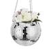 50% Off Hanging Mirrored Pot Disco Ball Home Decoration Indoor/outdoor Flowerpot Hook Ready Free Shipping