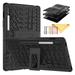 Feishell Case For Samsung Galaxy Tab S9 FE 5G 10.9 Inch/Galaxy Tab S9 11 Inch 2023 Armor Heavy Duty Anti-falling Rugged Double Military Grade Heavy Duty Shockproof Case with Kickstand Black